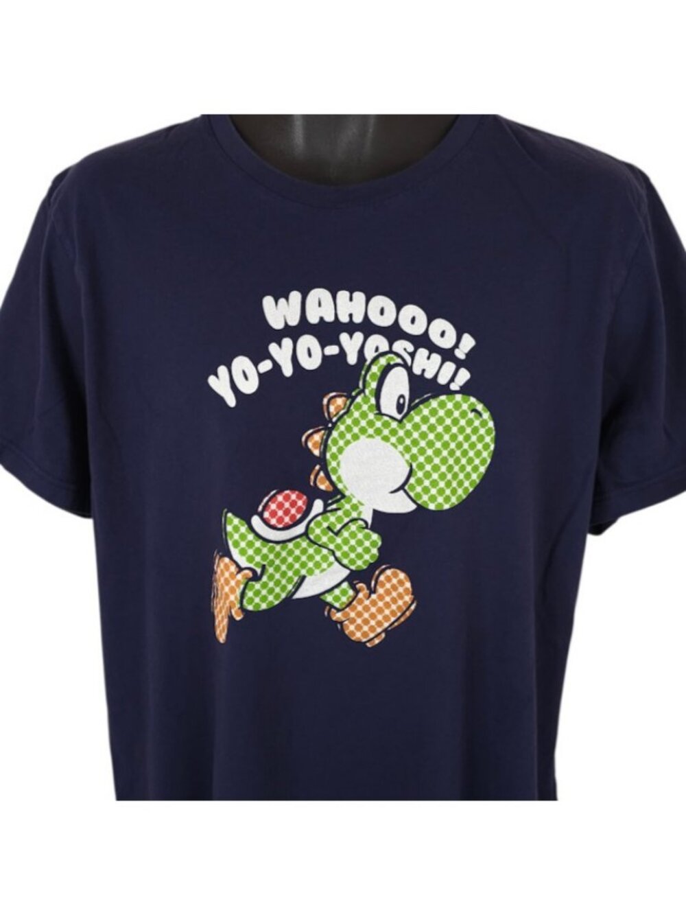 Yoshi T Shirt Mens Size XL Blue Super Mario Bros Nintendo Video Game